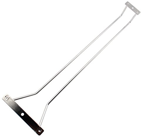 Abcsea 40 cm Weinregal aus Edelstahl, Chrom weinglashalter regal hängend, weinglashalter umhängen 1 Stück (1 Reihe)