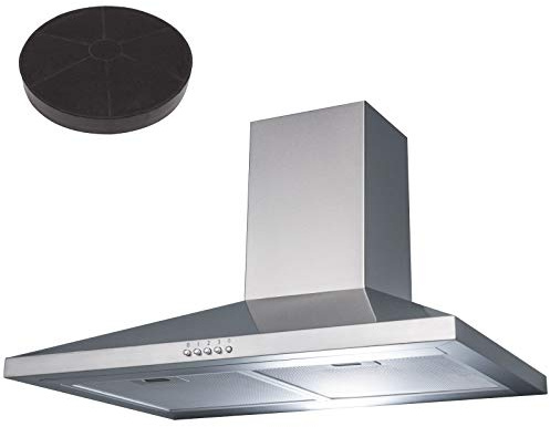 SIA CHL60SS 60cm Stainless Steel Chimney Cooker Hood Extractor And Carbon Filter