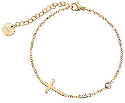 Kistanio Damen Armband Brilliant Cross mit Kreuz