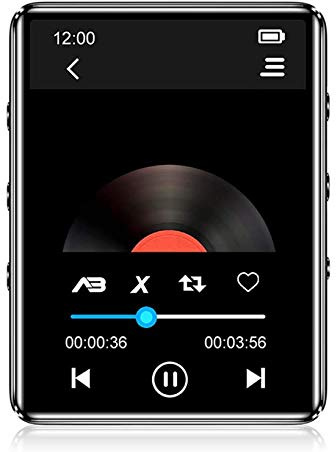 HUANGY Lettore MP 3 Bluetooth 5. 0, 16GB MP4, lettore musicale audio non distruttivo HiFi con radio FM, registratore, e-book, lettore video