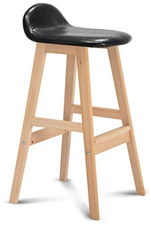 YANAIL Barhocker Massive Holzstühle Mit Backs Bar Stuhl Leder Barhocker/60Cm