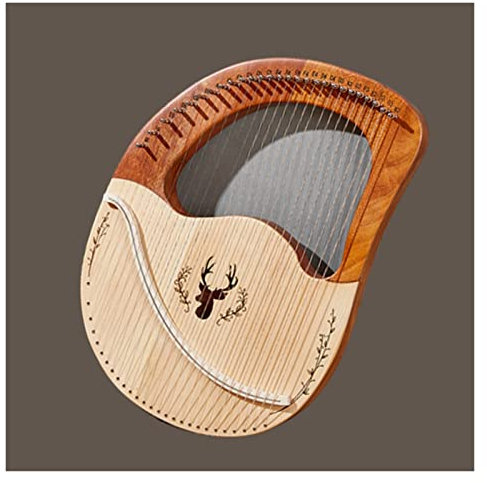 Harfen Leier 27/32 Saiten Leier Harfe Massivholz Mahagoni Leier Harfe Musikinstrument Mit Handtasche (Color : 27 String)