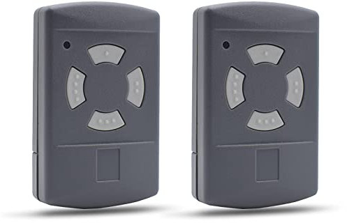 Garagentor Handsender kompatible Fernbedienung für Hörmann 40,685MHz HSE2 HSM4 HSM2 HSE4 HS2 HS4 Graue Tasten, 2 Stück