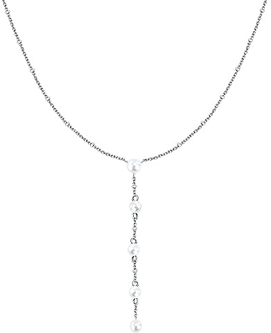 Morellato Collana Donna in Argento 925‰, Collezione Perle Contemporary, Perle Bianche - SAWM02