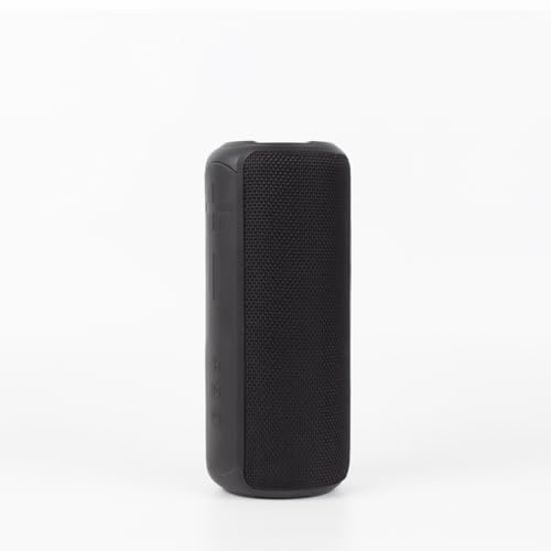 PRIXTON Altavoz Portátil Echo Box con Bluetooth 5.2, Potencia 30 W, Función Manos Libres, Resistente a Salpicaduras de Agua, Negro