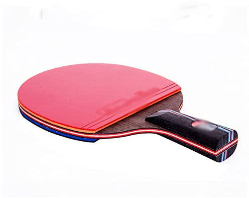 Carbon-Schläger-Tischtennisschläger mit Gummi-Pingpong-Paddel, kurzem Griff, Tennistisch-Schläger, Langer Griff