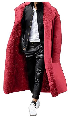 SRZYMJ Lederjacke Herren Rot Herren Lederjacke Echtleder Steppweste Herren Leicht Beige Bomberjacke Herren Leder Schwarz Gym Pullover Herren Fahrrad Regenjacke XL T-Shirt Langarm Herren Baumwolle