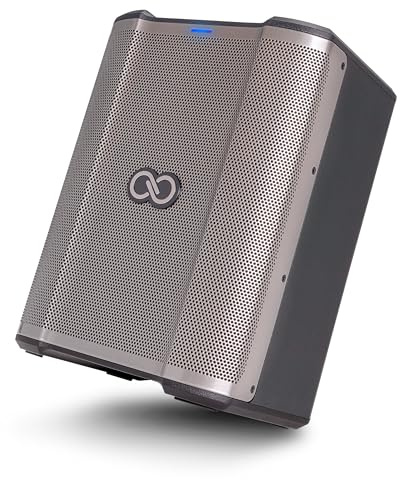 SHEERAN Special Edition Busker - PA portatile da 200 W con batteria ricaricabile, Bluetooth, mixer a 3 canali, effetti Alesis, app, ricarica USB