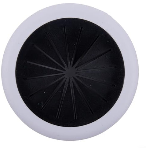 ReachMall 60MM Wire Hole Cover, Desktop Cable Box, Desk Grommet, Cable Hole Cover, Cable Wire Organizer, Computer Round Cable Cover, For Computer Desks, Offices(White black)