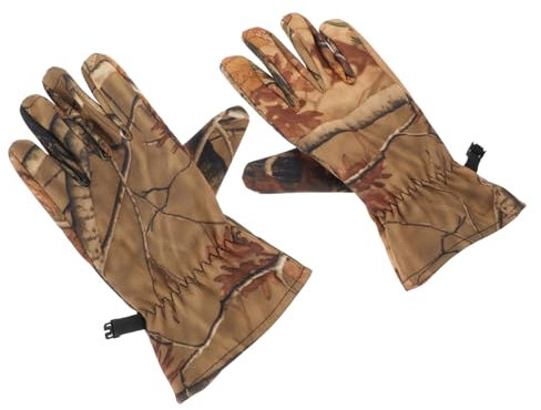 KITANDOVE Jagdhandschuhe Winter Camouflage Vollfingerhandschuhe Atmungsaktiv Für Draußen Tarnhandschuhe Warme Outdoor-jagdausrüstung