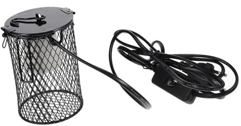 Sosoport Reptilien Heizlampe Schutzgitter Aus Sicherer Lampenschirm Für Terrarien Installieren Geeignet Für Heizlampen Und Keramiklampen Universeller Lampenhalter Für Haustiere