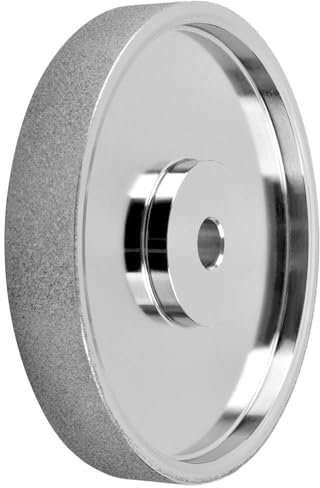Schleifscheibe, 15,2 cm, 2,5 cm breit, 1,27 cm, 1,6 cm Dorn aus Stahl, CBN-Schleifscheibe, 180er-Körnung, 326er-Körnung, Hochgeschwindigkeitsstahl-Schneidwerkzeuge zum Schärfen von Holzdrehwerkzeugen