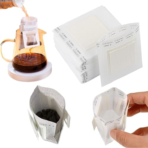 30 Stück Drip Coffee Bag,kaffeefilter camping,Mit Hängenden Ohr Filtertüten | Tragbare Kaffee Papier Filter,Einweg Kaffee Tee Drip Filtertüten Für Die Meisten Tassen,Reisen,Camping,Zuhause