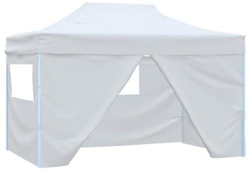 Xichuzi Carpa Plegable Profesional con 4 Paredes Acero Blanco 3x4 m, Carpa Playa, Cenador, Toldos Playa, Pergola Playa, Toldo Exterior, Pergolas De Jardin - 48900