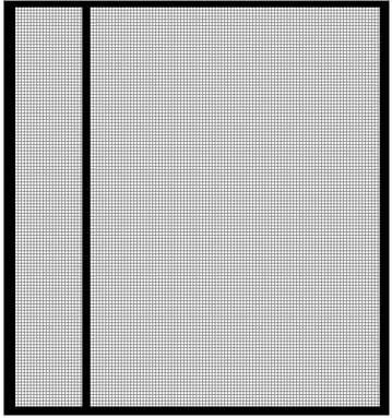 Schwarz 150x200cm Magnet-Fliegengitter mit starken Magneten und Klettverschluss – Insektenschutzvorhang für Schiebe- und Terrassentüren