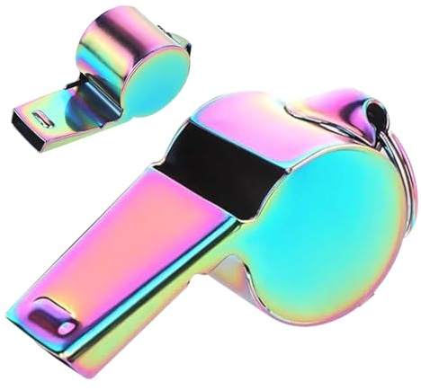 Chdnhe Sifflets De Sport - Sifflets En Acier Inoxydable Avec Sangle Pour Entraîneurs - Avec Son Puissant Et Clair Pour Arbitres Entraîneurs Officiels Football Volleyball