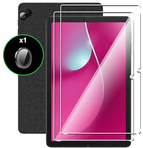 Rojeuinn panzerglas Kompatibel mit Telekom T Tablet 2 10.1 2025 Schutzfolie,2 Stück Schutzglas und 1 Stück Kameraschutz,9H Härte Anti-Kratzen Displayschutz,HD Displayschutzfolie