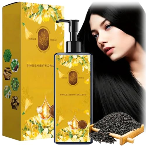 Natural Plant-Based Hair Colour Shampoo,Natural Hair Color Dye to Cover Grey,Permanent Chestnut Brown Ha/ir Dye for Women and Men,Nourishing Colour Shampoo,Her/bal Coloring Cream for H/air Covering