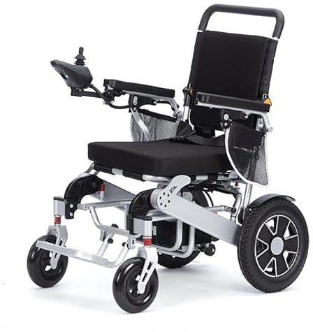 WJYCGFKJ Carrozzina Pieghevole ad Autospinta in Acciaio - Sedia a rotelle Portatile con Cinghia di Sicurezza Regolabile a 270°,poggiapiedi Rimovibile, Sedia ergonomica da Viaggio per Adulti e