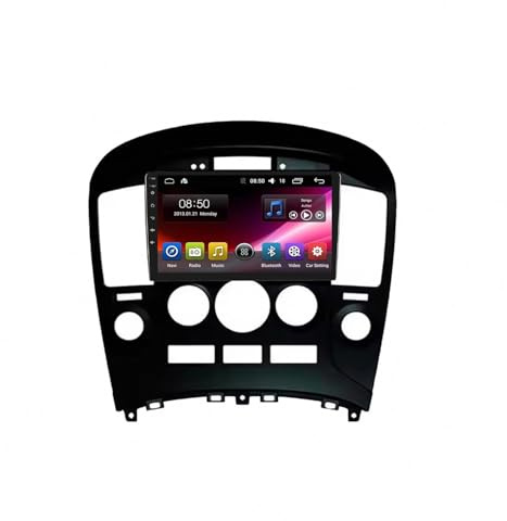GPS Navi Navigationsgerät 2 Din für Hyundai H1 2007-2015 Car Play mit Dashcam Sprachsteuerung Karten Navigation Bluetooth Aux Loop, GPS-Navigation, 4 Kern 4G+64G