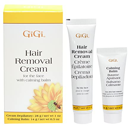 Gigi Hair Removal Cream, for the Face, and Calming Balm Set