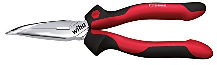 Wiha Flachrundzange Professional mit Schneide gebogene Form, ca. 40° (26724) 160 mm