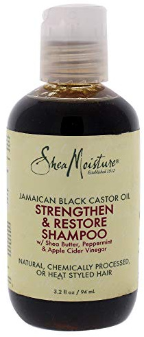 Shea Moisture Jamaican Black Caster Oil Shampoo, 3.2 oz
