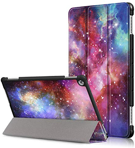 Acelive für Huawei M5 Lite Hülle, PU Leder Flip Schutzhülle mit Auto Schlaf/Wach Funktion Case Tasche mit Ständerfunktion für Huawei MediaPad M5 Lite 10 10.1 Zoll 2018