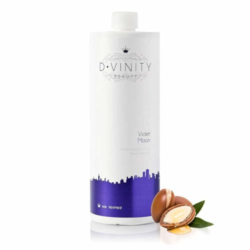 D.VINITY Violet Moon – Champú Reestructurante, Cabellos Dañados, Nutre y Repara, Fortalece la Estructura Capilar, Babasú, Vitaminas A, B y C (1000 ml)