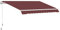 Outsunny Store banne Manuel rétractable Angle Réglable Aluminium Polyester imperméabilisé 3,5L x 2,5l m Bordeaux