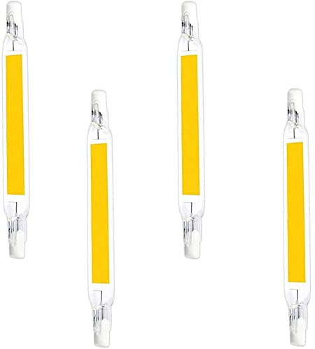 LGWG R7S LED Bulb 78mm 5W Halogen Bulbs Replacement 75W R7S Base Bulb J Type Linear Double Ended Bulb Lamp Floodlight for Work, Security, Landscape Lighting,Cool White 6000k,4Pcs
