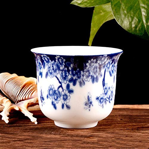 BEZAX Teeset 80ml Chinesischer Stil Keramik Keramik Teeset Teetasse Handbemalte Persönlichkeit Kreative Teetasse Kaffee Wein Tassen Trinkgeschirr Zubehör (Color : 7x6.5cm)