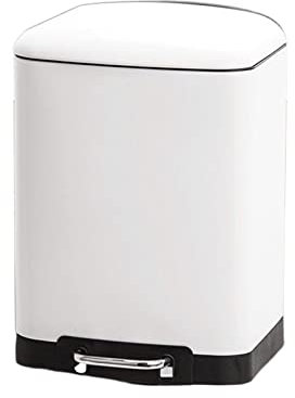 BONAD Poubelle de Cuisine Poubelle à pédale en Acier Inoxydable 6L/10L/12L Cuisine avec Couvercle carré Poubelle Salle de Bain Poubelle étroite Poubelle de Recyclage (Size : 6L)
