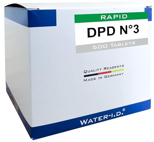 well2wellness® Pool Testtabletten/Messtabletten DPD No. 3 RAPID für den Gesamt-Chlorwert - 500er Pack