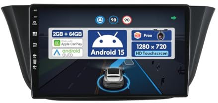 [2G+64G] BXLIYER 9 Pouce Autoradio pour Iveco Daily VI (2014-2021) GPS Radio - sans Fil Carplay Android Auto - Android 15 - Caméra arrière - 2 Din - Dab Volant WLAN Bluetooth DSP 4G