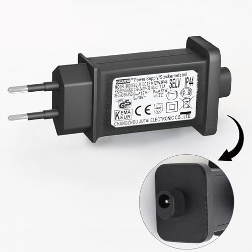 CubePlug LED-Transformator für Weihnachtsbeleuchtung - IP44 Schutz - EU-Stecker - 12V 12W