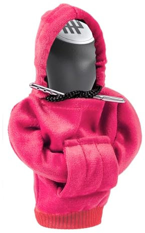 Unifizz Universal-Abdeckung für Schaltknauf, Rot, lustiger Pullover, Hoodie für Gangschaltung, 11,9 cm