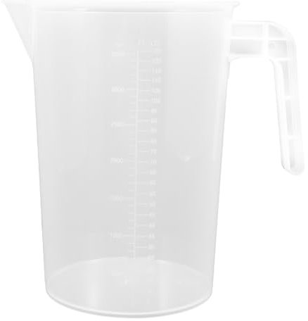 Tasse à Mesurer Graduée Cuisine 3500ml en Plastique avec Poignée