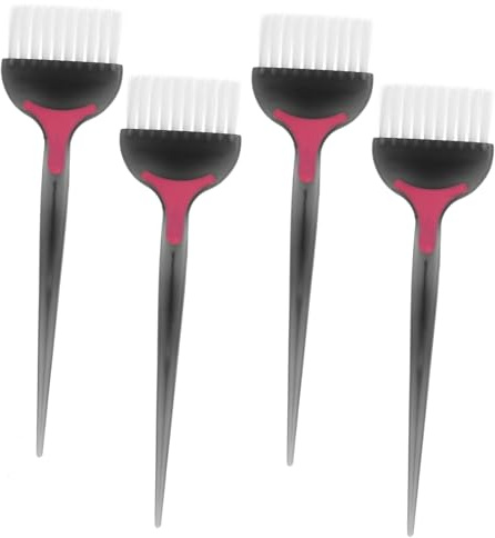 MAGICLULU 4 Stück Haarfärbe Pinsel Und Kamm Für Zuhause Und Salon Vielseitiger Haarfärbeapplikator Für Langes Kurzes Und Lockiges Haar Robuste Friseur Pinsel Mit Weichen Borsten