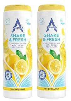 Astonish Shake n Fresh Carpet Freshener Powder - Astonish Shake n Fresh Carpet Deodoriser-Highly Scented-Carpet Cleaner(Lemon Sparkle) (2)