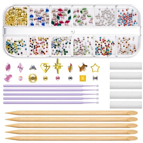 Zahnsteine-Set – Schmuck-Set für Zähne, Kristalle, 12 Stile, künstliche Kristalle, reflektierende Zähne, funkelnde -Verstärker, einfache Anwendung, lang anhaltende Brillanz