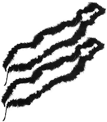 Gogogmee 2stücke Federboa Für Kostüme DIY Handwerk Kleidungsaccessoire Party Dekoration Cosplay Verkleidung Festliche Ornament Zum Selbermachen