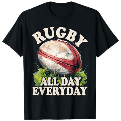 Den ganzen Tag jeden Tag – Rugby T-Shirt