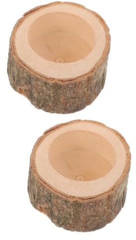 ROMISBABA 2stücke Hamster Holz Futternapf Für Kleine Haustiere Robuster Glatter Fressnapf Aus Holz Für Hamster Chinchillas Und Meerschweinchen Für Sichere Und Angenehme Mahlzeit