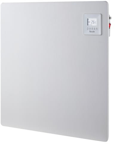 Fácula - Panel Cerámico Programable 425w | Programación diaria/semanal | Función Ventanas Abiertas | Pintable