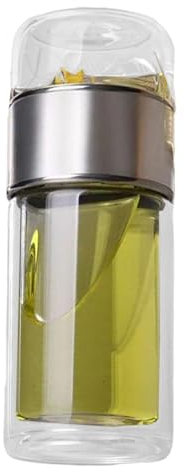 scyca Botella de té con infusor de té, botella de agua para infusor de té, botella de viaje para té infusionado | Botella de té portátil de doble pared de vidrio para té y fruta