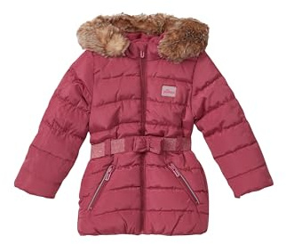 s.Oliver 2171373 Cappotto Trapuntato con Cappuccio e Cintura, 4465, 104 Bambine e Ragazze
