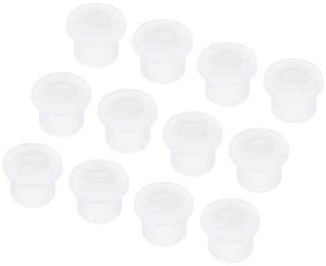 sourcing map 30Pcs t Shape Rubber Grommet Mount Dia 10mm ID 6mm H 11mm Transparent Seal Protection Cable Grommets Flexible for Cable Pipe