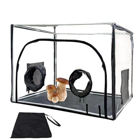 Boîte à air immobile pour mycologie, hotte à champignons, kit de culture de champignons, tente de plantation de champignons, sacs de culture en environnement stérile pour les passionnés de mycologie