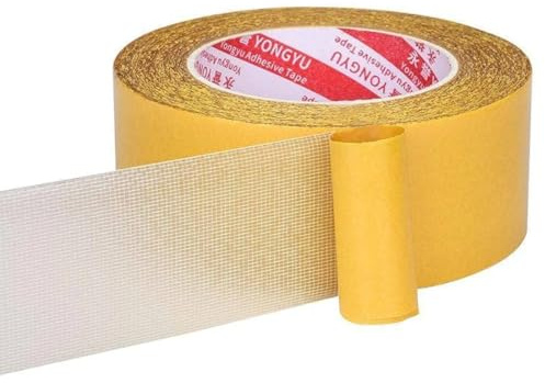JAZOKA 1 Pcs 10mm×10m Double Sided Fabric Tape, Multifunctional Double Sided Tape, Double Sided Carpet Tape for Clothes, Sided Mounting Tape for Furniture fixation DIY Crafts